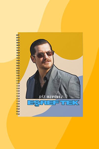SEKİZELLİİKİ EŞREF TEK -BASKILI TASARIM DEFTER