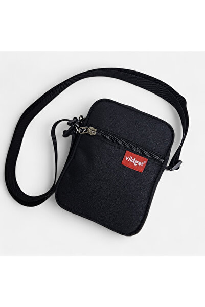 Vildget Unisex Siyah Küçük Çapraz Çanta Crossbady Bag 15×13×5