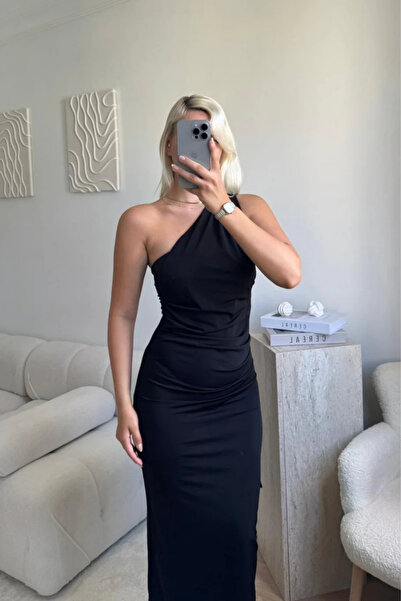 MARTYZ Boyun Fular Detaylı Drapeli Elbise