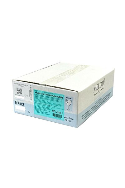 Melodi Çikolata Yaldızlı Bitter Madlen Çikolata Gümüş 2,5 KG