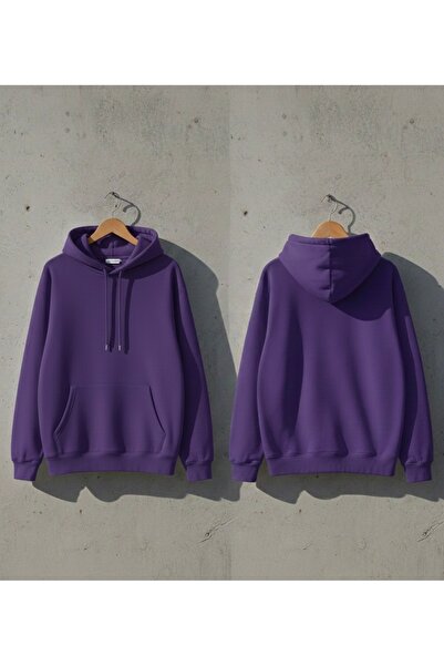 Infire clothing 100% Cotton Unisex Oversized Plain Unpatterned Hooded Sweatshirt