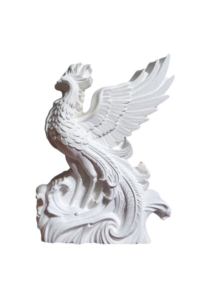 escoines koleksiyon Escoines Anka Kuşu Figürü Dekoratif Obje Kuş Biblo 7x10cm...