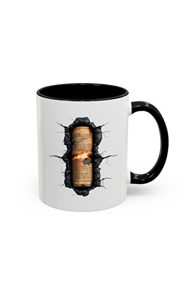 MRN Tasarım 3D Mug Cup Book Themed Special Design Porcelain Mug Cup - Gift Mug Cup 2