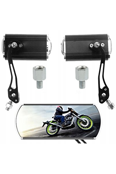 OEM Set doua oglinzi pentru motocicleta, scuter, ATV, 12.5x5 cm, M10