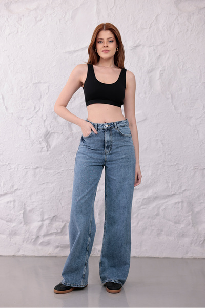 happinice Women's Blue Pants