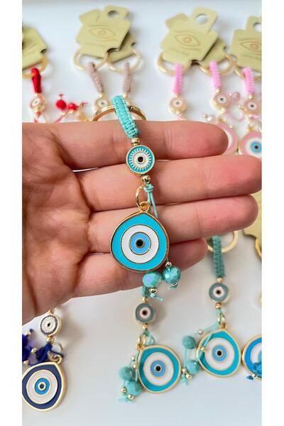 Cassime Green String Evil Eye Keychain