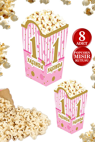 karanca parti süs 8 قطع من صندوق الفشار ذو الطابع الخاص لعمر سنة واحدة