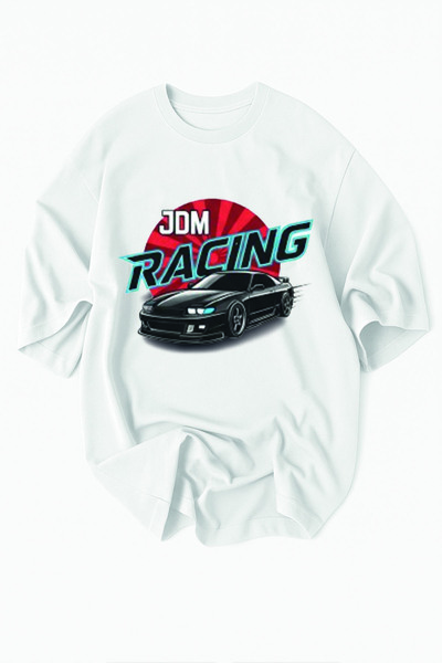 motorsport Τροποποιημένο μπλουζάκι με γράμματα JDM Racing – Σχεδιασμός Street...