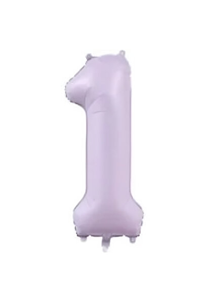 Öztürkpartievi 1 Yaş Rakam Balon Lila Renk 100 cm