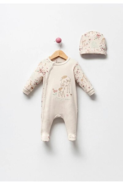 by bubbles بذلة أطفال بناتي بطباعة غزال لطيفة