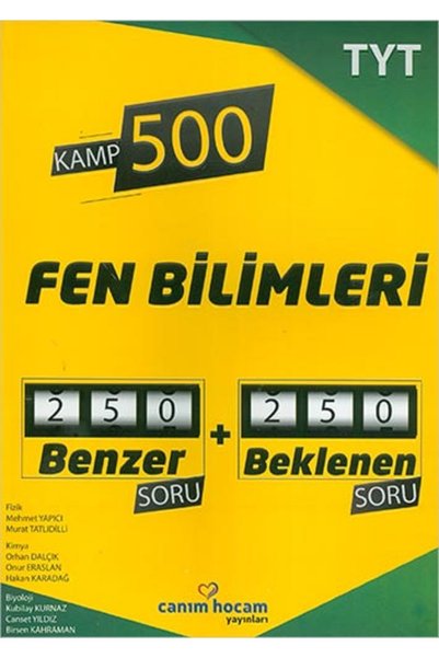 Üç Dört Beş Yayıncılık TYT Fen Bilimleri Benzer - Beklenen Kamp 500 Soru