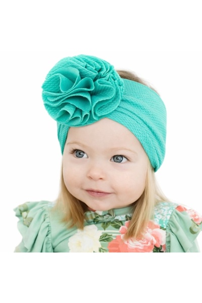 Superbaby Bentita verde lata cu floare