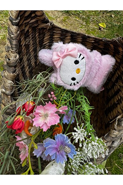 synshop 2Y Shop 1 Adet Kışlık Peluş Kulaklık Soğuktan Koruyucu Hello Kıty Fig...