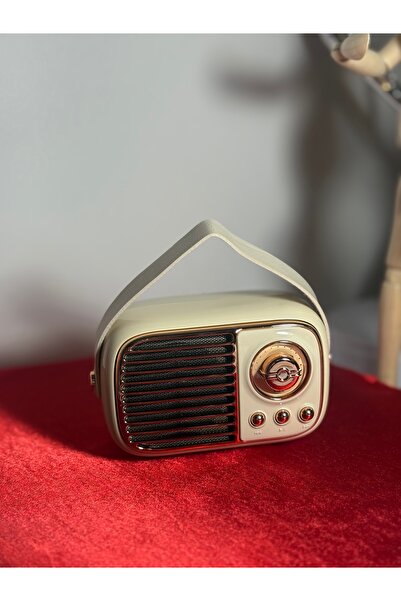 Mihristore Retro Hoparlör Nostaljik Retro Radio Görünümlü Hoparlör