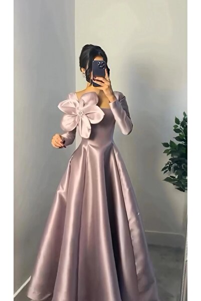 rovan فستان زهري ابو ورد