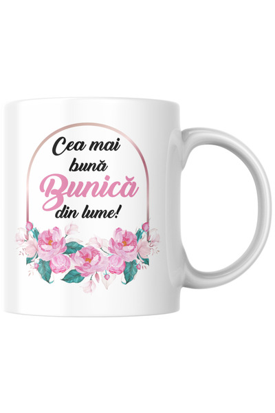 Bee Funky Cană personalizată „Cea mai bună bunică din lume”
