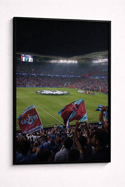 BuzzDesigns Trabzonspor Stad Atmosferi Taraftar Duvar Tablosu (Çerçeveli)