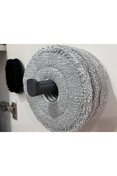 SORA DESIGN Robot Süpürge Mop Bezi İçin Duvar Askı Aparatı Kurutma ve Düzenle...