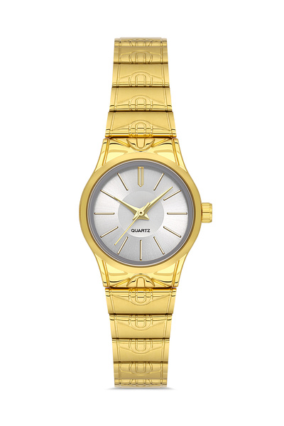 Ticarto ساعة يد نسائية بسوار فولاذي ذهبي اللون TCTSN000303S0373