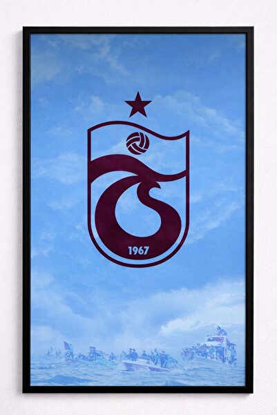 BuzzDesigns Trabzonspor 1967 Bordo Mavi Amblemli Taraftar Tablosu