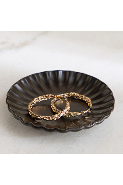 Home Box طبق سيراميك مزخرف من سانسا روما - 11×11×2 سم