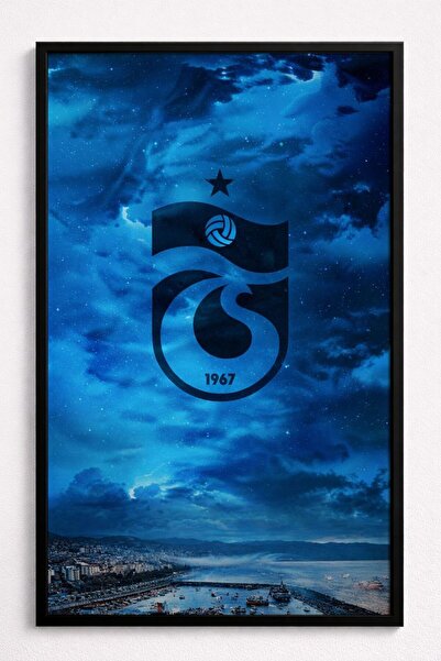 BuzzDesigns Trabzonspor Bordo Mavi Şehir Silüeti Taraftar Tablosu