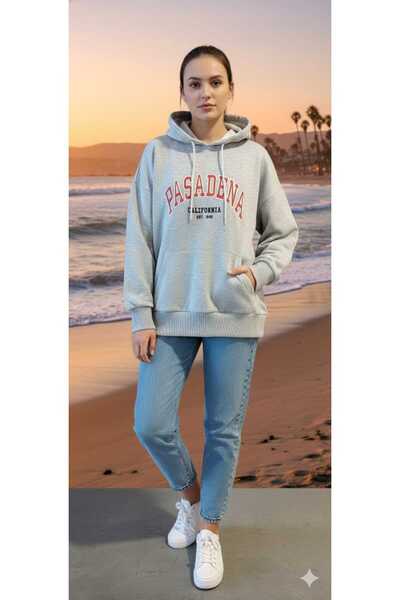 MARIQUITA California Nakış Kapşonlu Sweatshirt