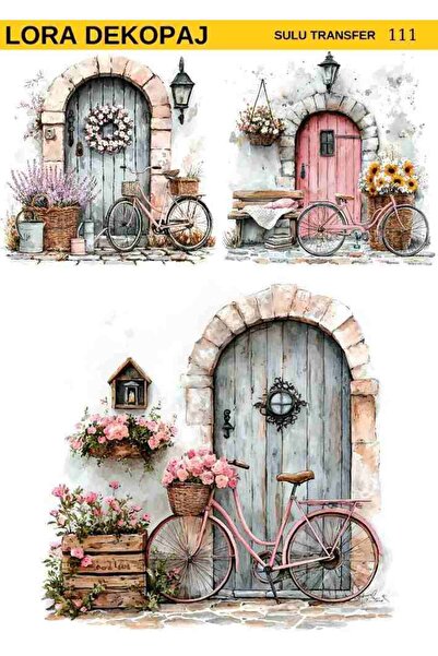 Lora Dekopaj Sulu Transfer Kağıdı - 111 25x35 cm