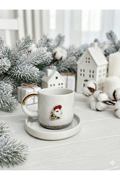 Deniz Kızı Seramik كوب سيراميك مصنوع يدويًا لعيد الميلاد / رأس السنة