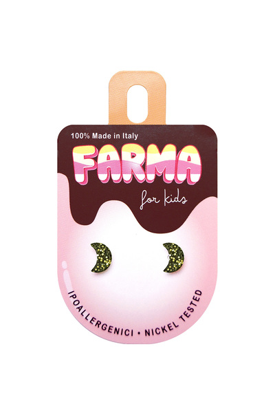 Farma Bijoux فارما بيجو حلق طبي هلال لامع 8 ملم أطفال