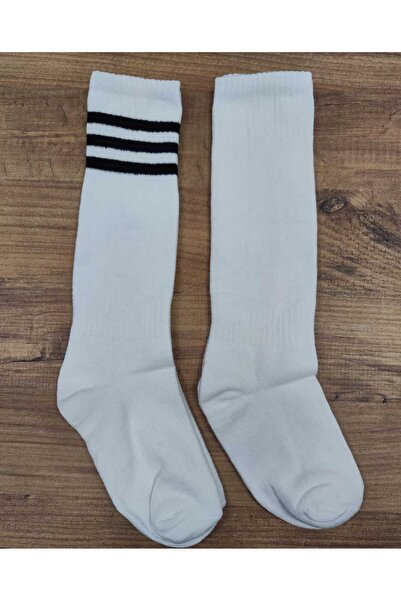 erceys 2 Pairs of Football Socks Cotton Anti-Sweat Knee-Length Training Leggings