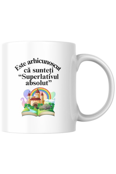 Bee Funky Cană personalizată – Se știe că ești superlativul absolut