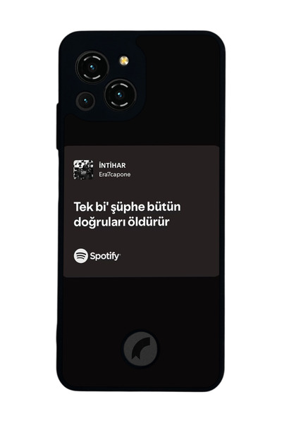 Reeder S23 Pro Max Uyumlu Sarki Sozleri Tasarımlı Glossy Premium Kılıf