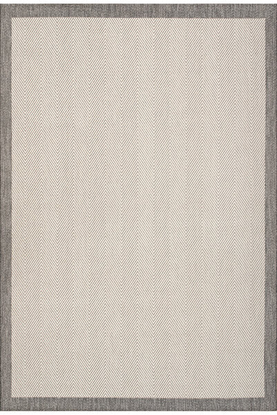 ANUTYA HOME 6663 Gri Krem Sisal Kilim Leke Tutmaz Kolay Temizlenen Kaymaz Pam...