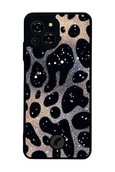 Reeder S23 Pro Max Uyumlu Hologram Leopar Tasarımlı Glossy Premium Kılıf