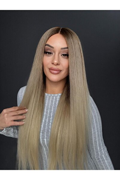 Suzan Peruk Gerçek insan saçı peruk Ombreli Tepe kısmı hava alan yapıya sahip...