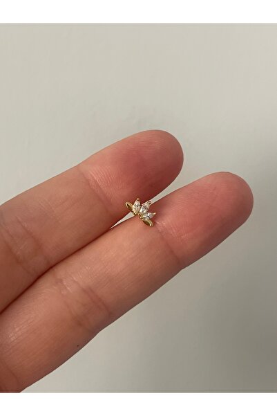 denizden silver Lotus Gümüş piercing