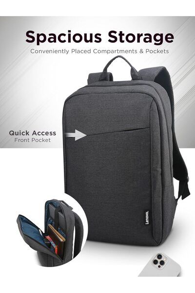 Urban URBANNX B210 15.6 inch Casual Laptop Backpack, Black (Upgraded)
