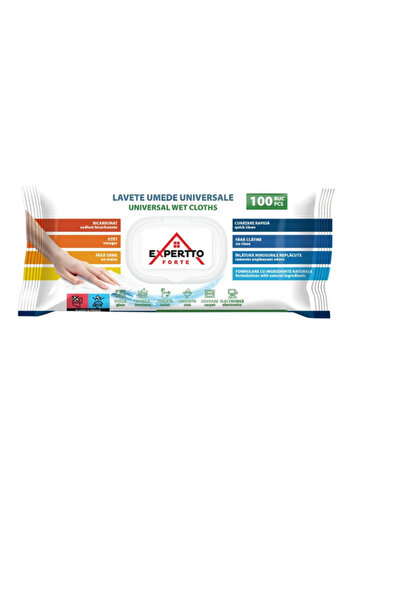 EXPERT Servetele umede universale Expertto Forte, bicarbonat si otet, 100 buc / pachet