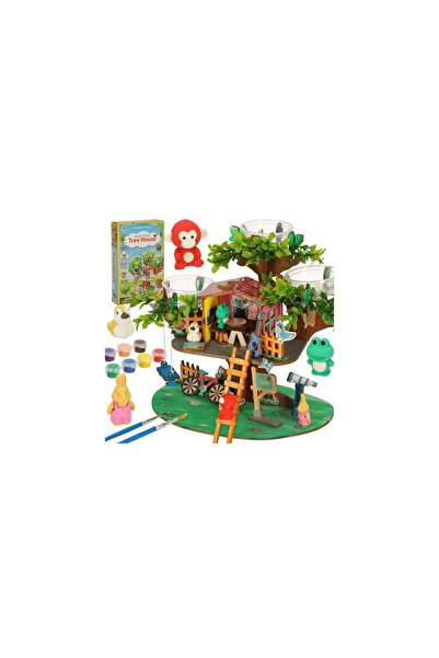 Three top online Set de construcție creativă pentru căsuțe în copac cu accesorii