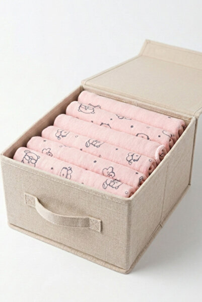 BUUFUU Baby Mouth Wipes 7 Pack Patterned Natural