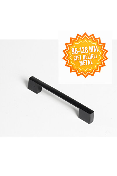 KermetHome Metal Köprü Kulp Siyah Kale Kulp 96-128 mm Lüks Country Mutfak Mob...