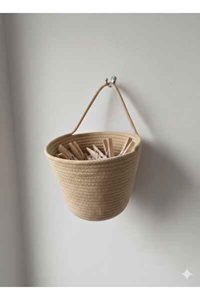 ÖRGÜM Coș cu zăvoare Coș organizator decorativ multifuncțional 15x15 cm (ATATĂ DE FIXARE PENTRU AGARAT NEMINTEȘTE)