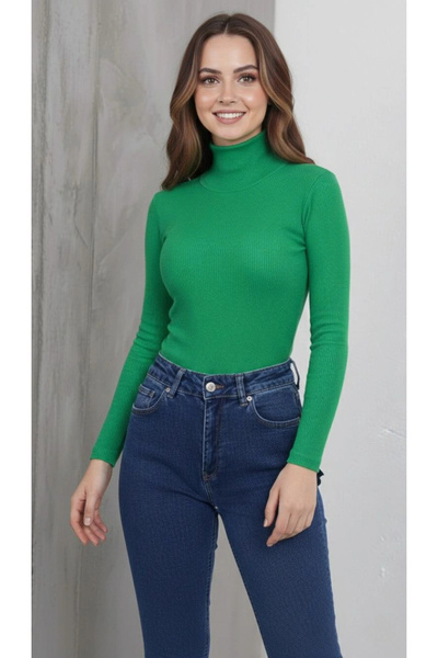 IVORA WEAR Women's Full Throated Corded Fabric Lycra Ribbed Knit Badi Thin Lo...