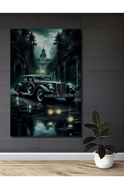 Teona Ahşap Pictură decorativă din lemn cu aspect de vopsea în ulei, verde cl...