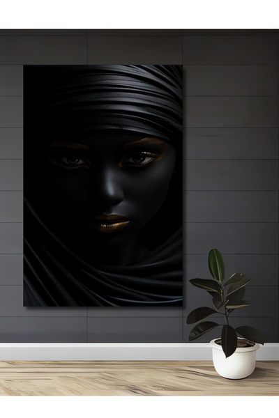 Teona Ahşap Ξύλινο διακοσμητικό τραπέζι με εμφάνιση ελαιογραφίας  "Βασίλισσα ...