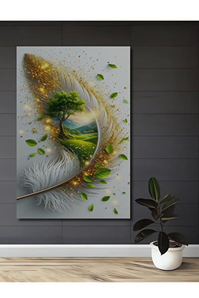 Teona Ahşap Tablou decorativ din lemn cu aspect de pictură în ulei, reprezent...