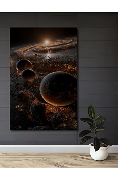 Teona Ahşap Galaxy Light imprimare digitală Tablo din lemn