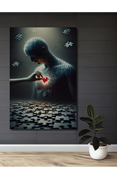 Teona Ahşap Tablou decorativ din lemn cu aspect de pictură în ulei, cu temati...