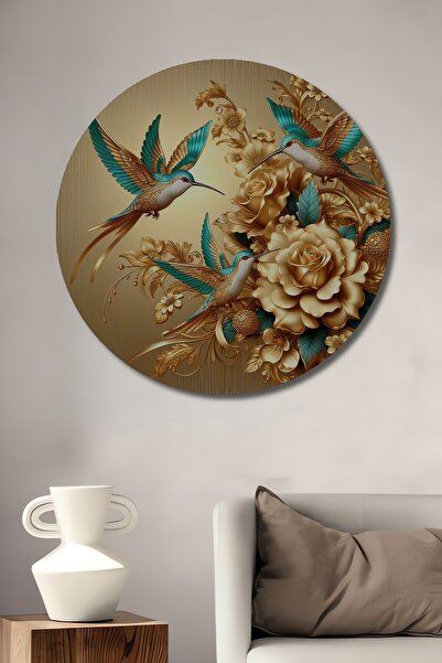 Teona Ahşap Pictură decorativă pe lemn cu aspect de pictură în ulei, cu colib...